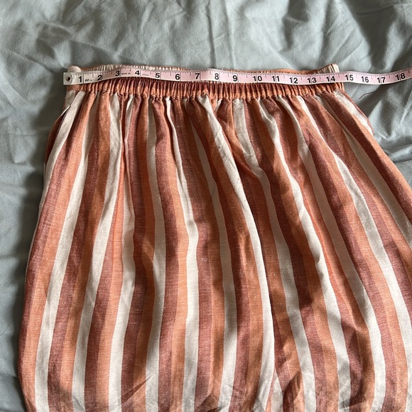 Madewell Pull-On Wrap Midi Skirt in Stripe - Picture 7 of 8